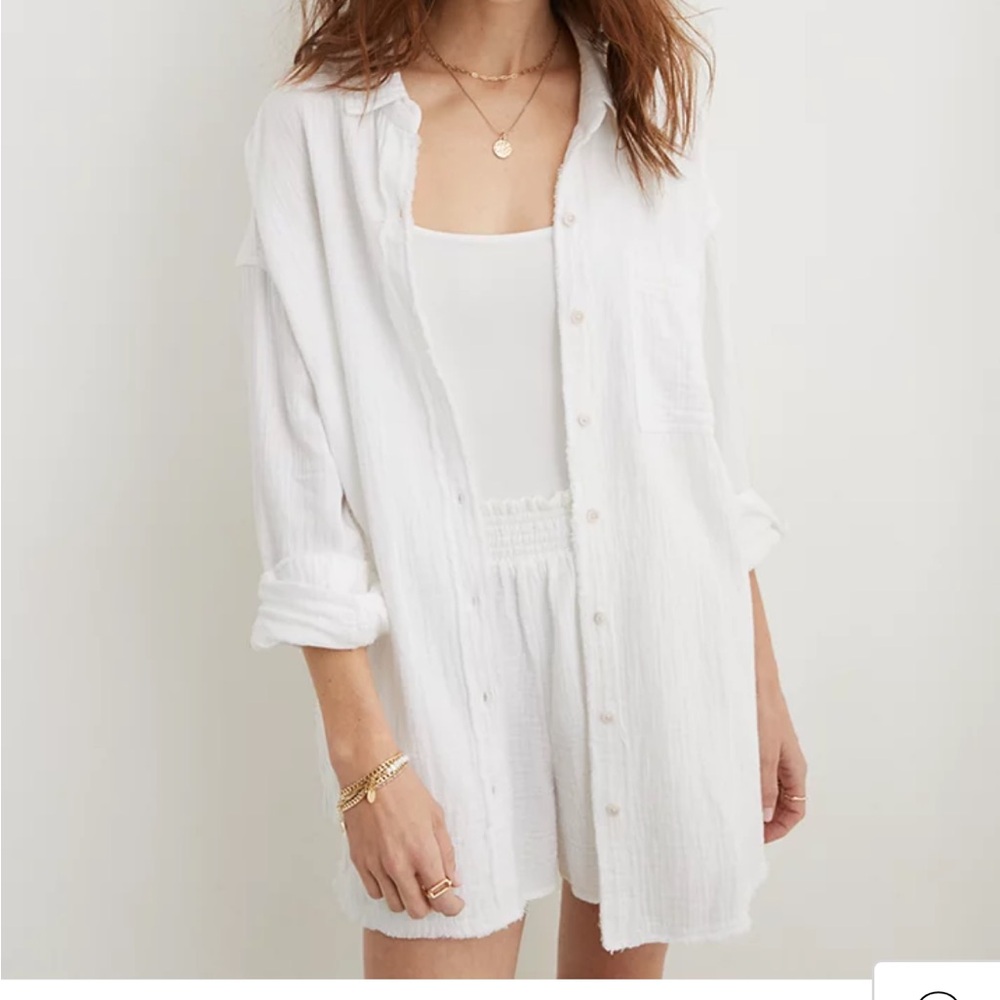Aerie pool-to-party cover up shirt